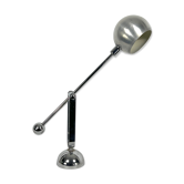 Lampe de table italienne à contrepoids chromé des années 70