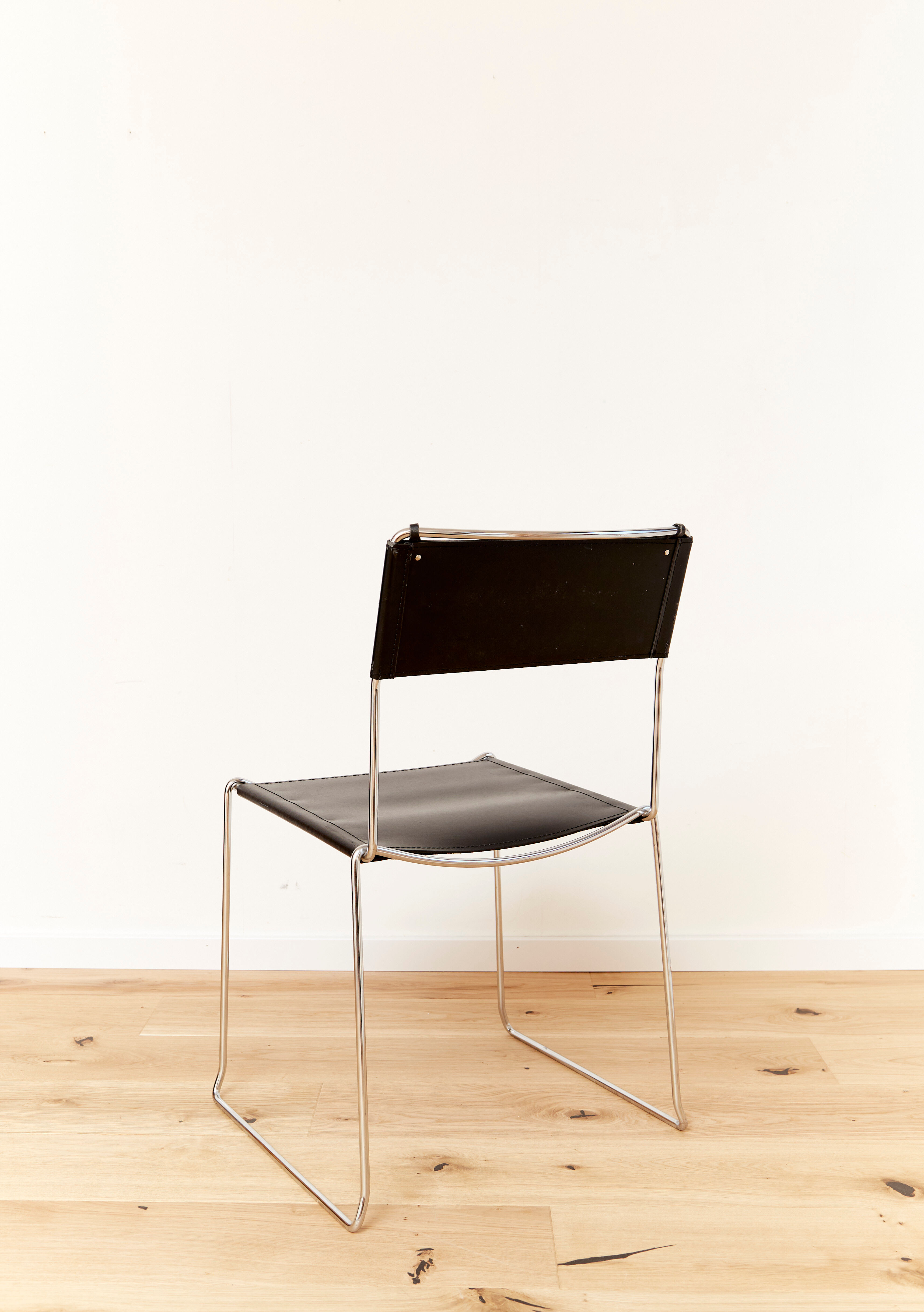 Leather dining chairs by Giandomenico Belotti  for Alias