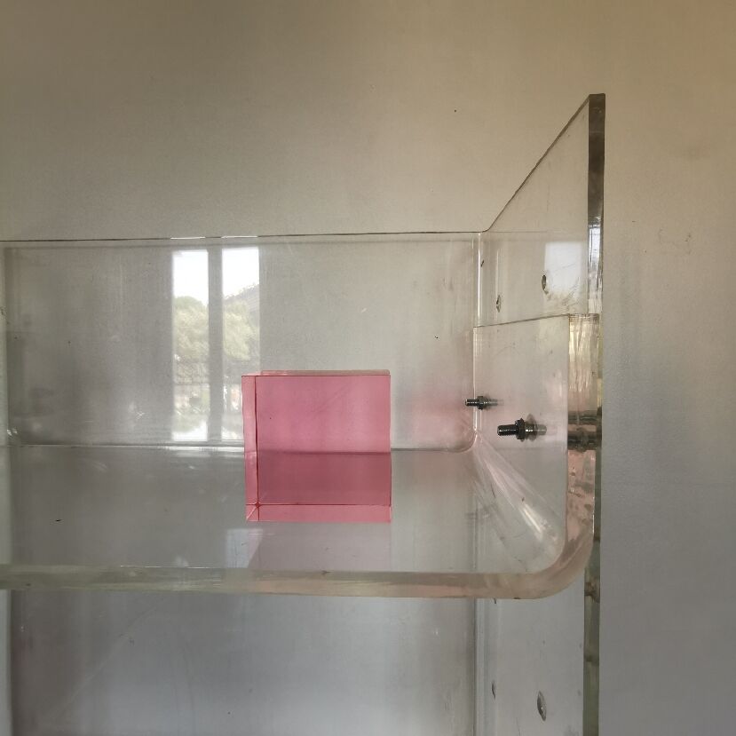 Plexiglas bookcase / storage 1970