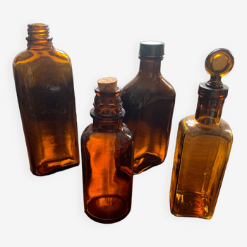 All small brown glass bottles