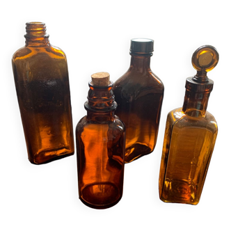 All small brown glass bottles