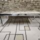 Table basse chromé marble 1970"vintage