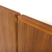 Walnut dining table, "Facett 3-132" Bertil Fridhagen, Sweden, 1960
