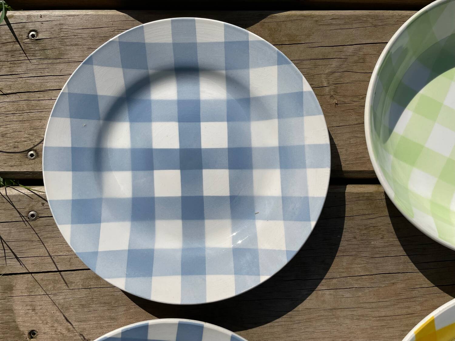 Set of 9 Digoin plates Scottish model