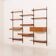 Kai Kristiansen teak wall unit with a desk and a lamp, FM Mobler, 1960s
