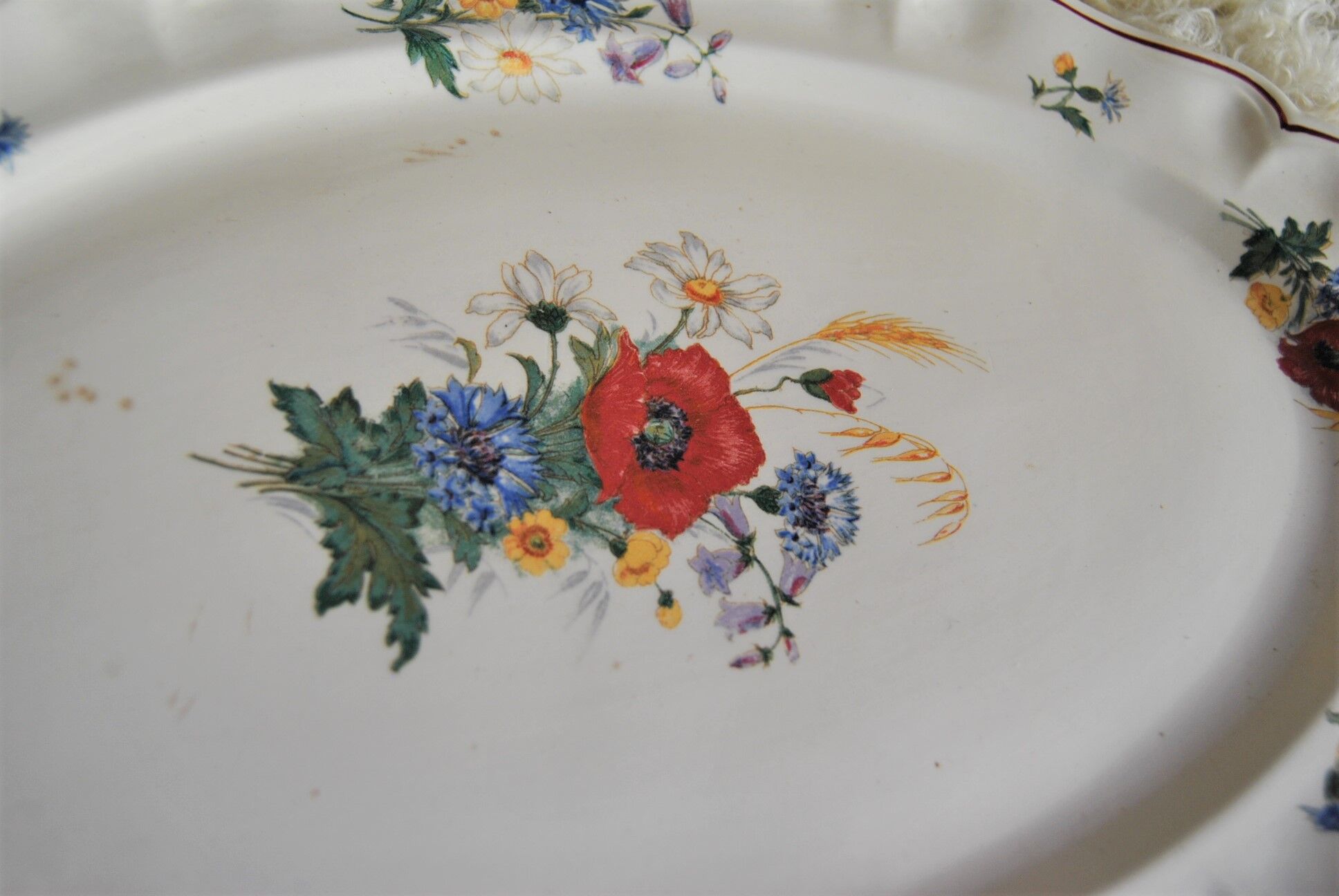 Flowery dish "Agreste" Sarreguemines