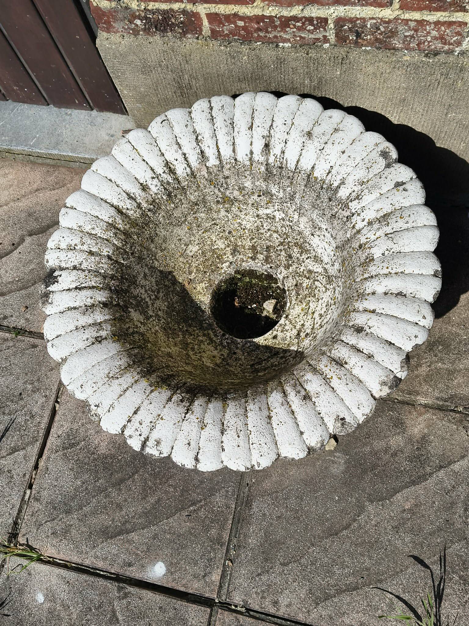 Ensemble de 2 pots à fleurs en beton
