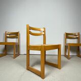 Ensemble de 5 chaises maison regain en orme