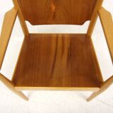 Scandinavian beech teak armchair, Sweden, 1960