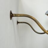 Pair of vintage brass wall lights, France 1970