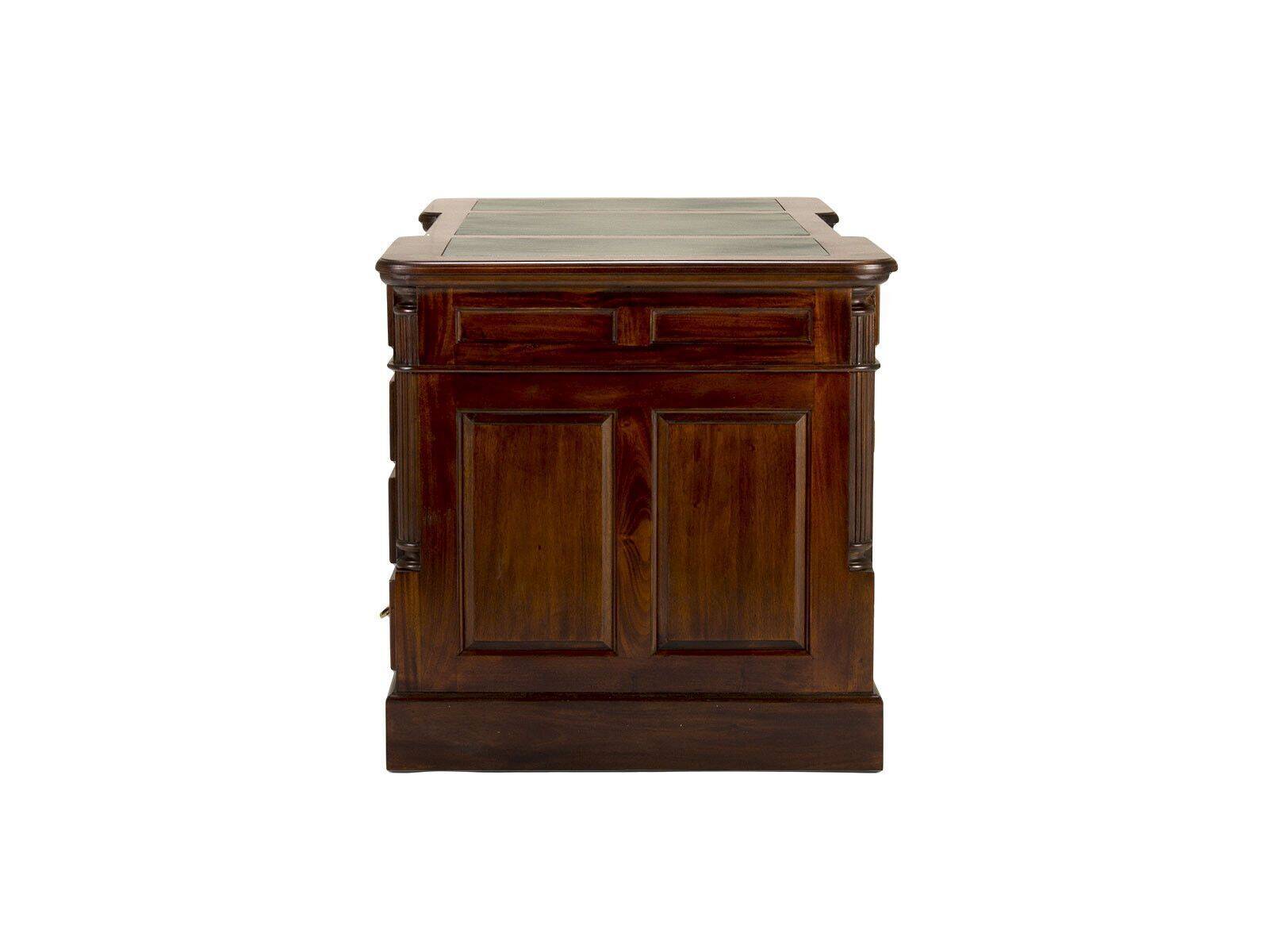 Victorian English style desk in solid mahogany 180 cm