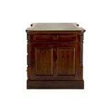 Victorian English style desk in solid mahogany 180 cm