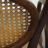 Very elegant, characterful, and graceful set of 4 Art Nouveau design bistro chairs