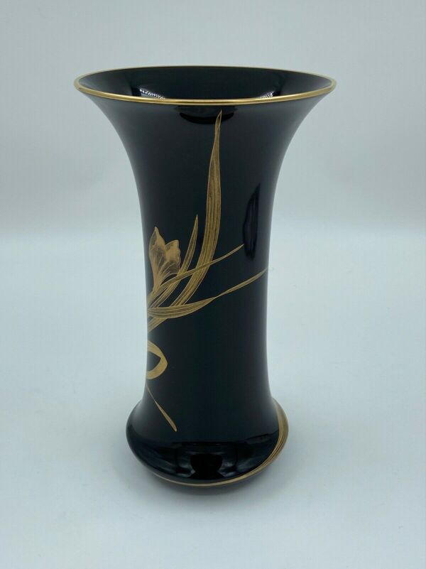Vase Noir Leonard Paris Caprice N 14 Hutschenreuther Germany Signe