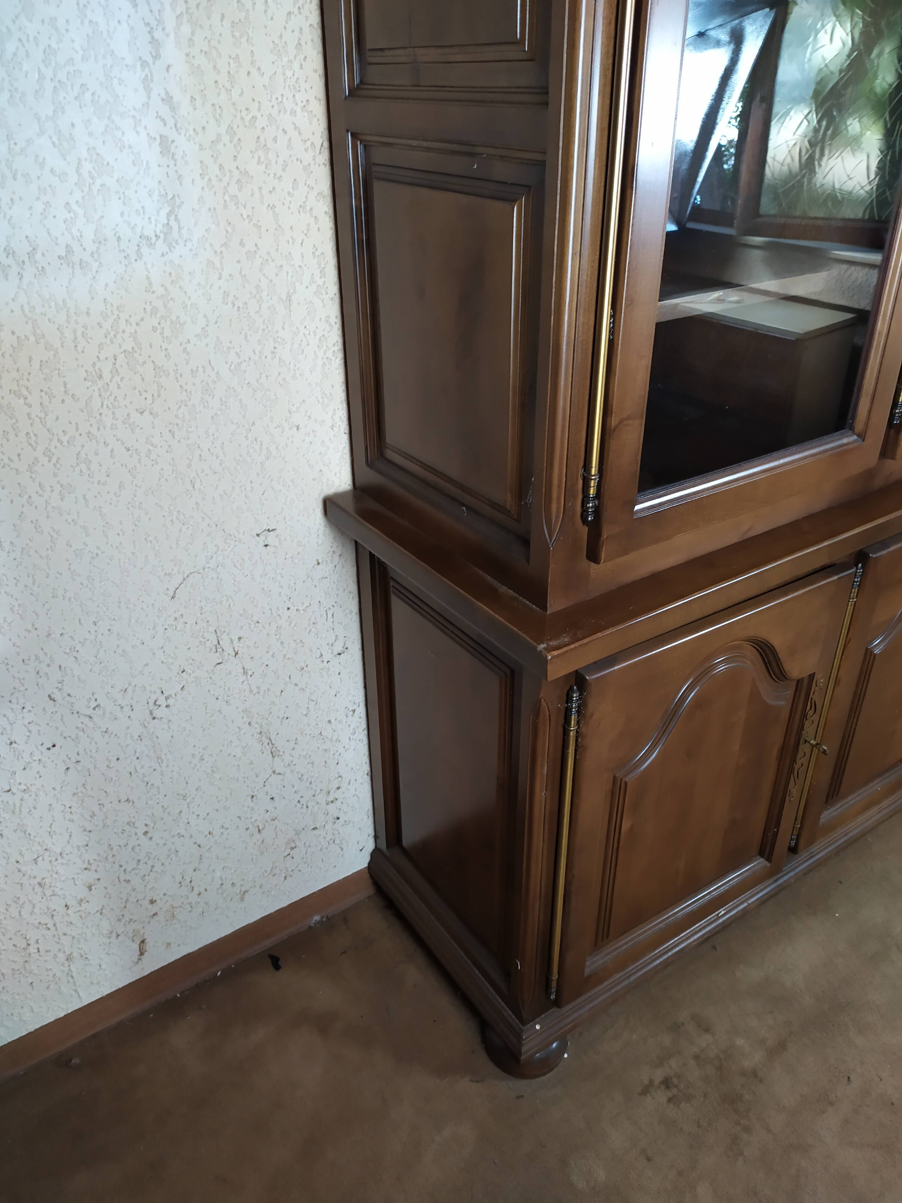 Solid wood library showcase