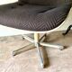 Strafor armchair in beige plastic and brown herringbone wool 1960s'