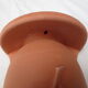 Duet of old flowerpots earthen terracotta