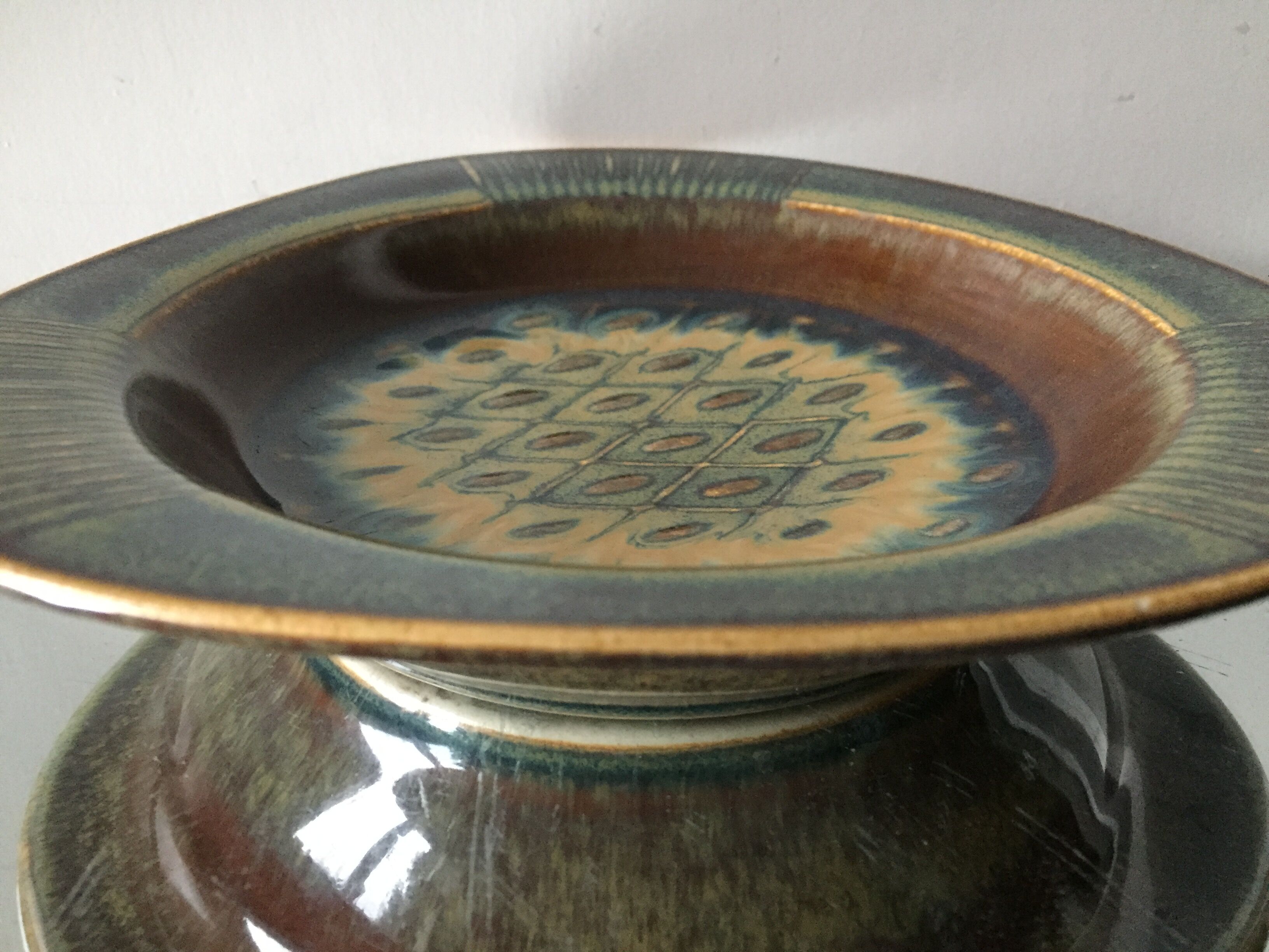 Stoneware Soholm decorative Plate