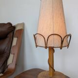 Rattan table lamp