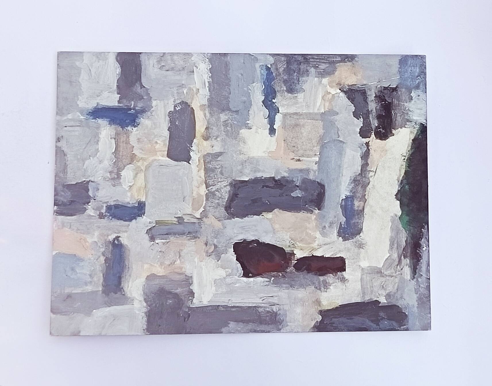 Original abstract painting – mineral composition – Nicolas de Stael