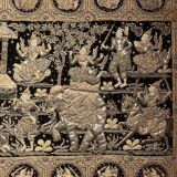 Large Embroidery Kingdom of Siam 19th Century 3m35-1m85