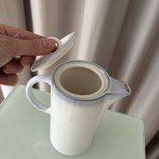 Vintage coffee pot / teapot Salins-les-Bains – French ceramic
