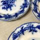 3 flat plates, English ceramic. Brown westhead moore & co