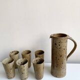 Vintage set in pyrite stoneware, orangeade service