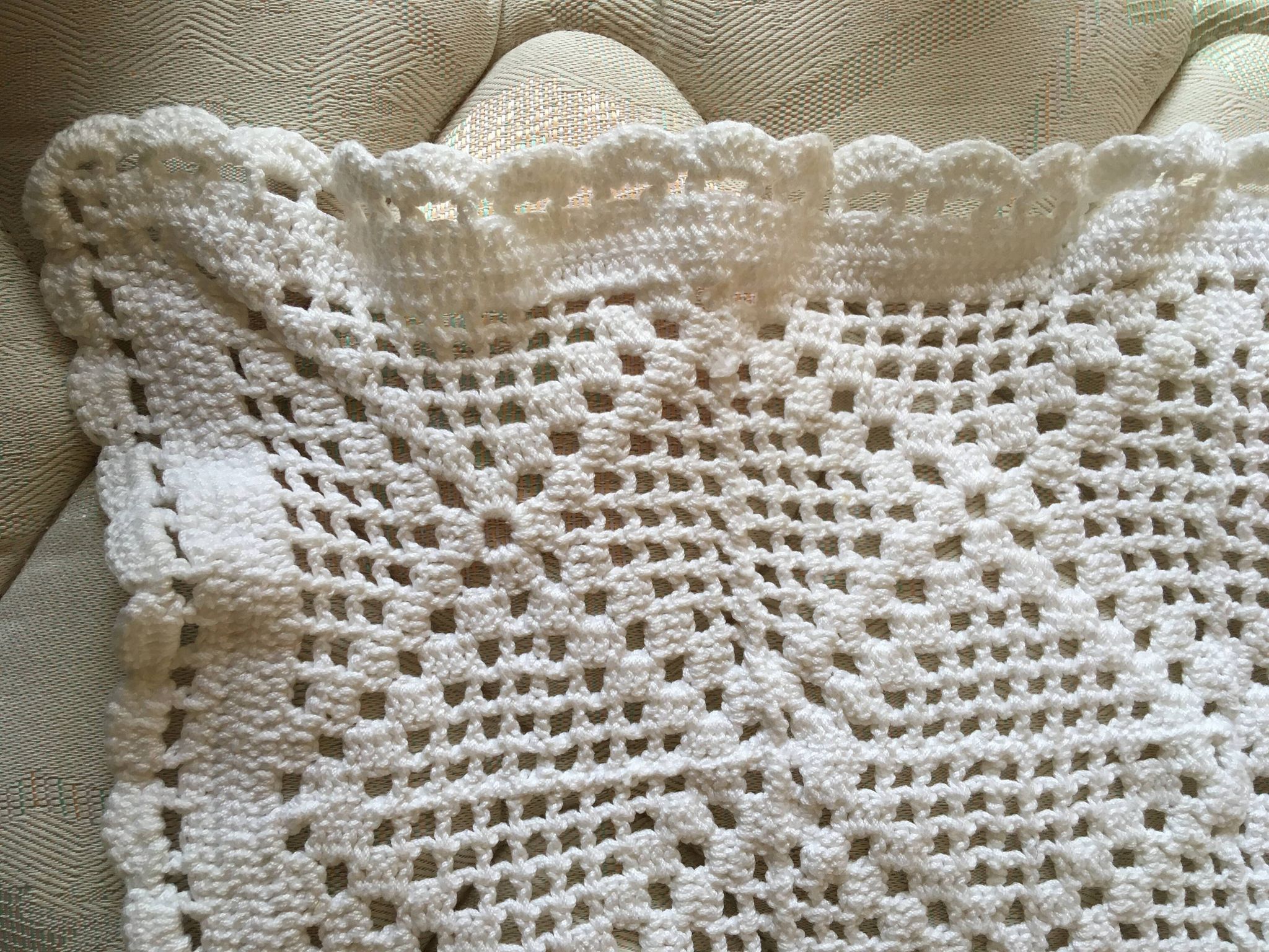Couverture de carrés en crochet Fait Main