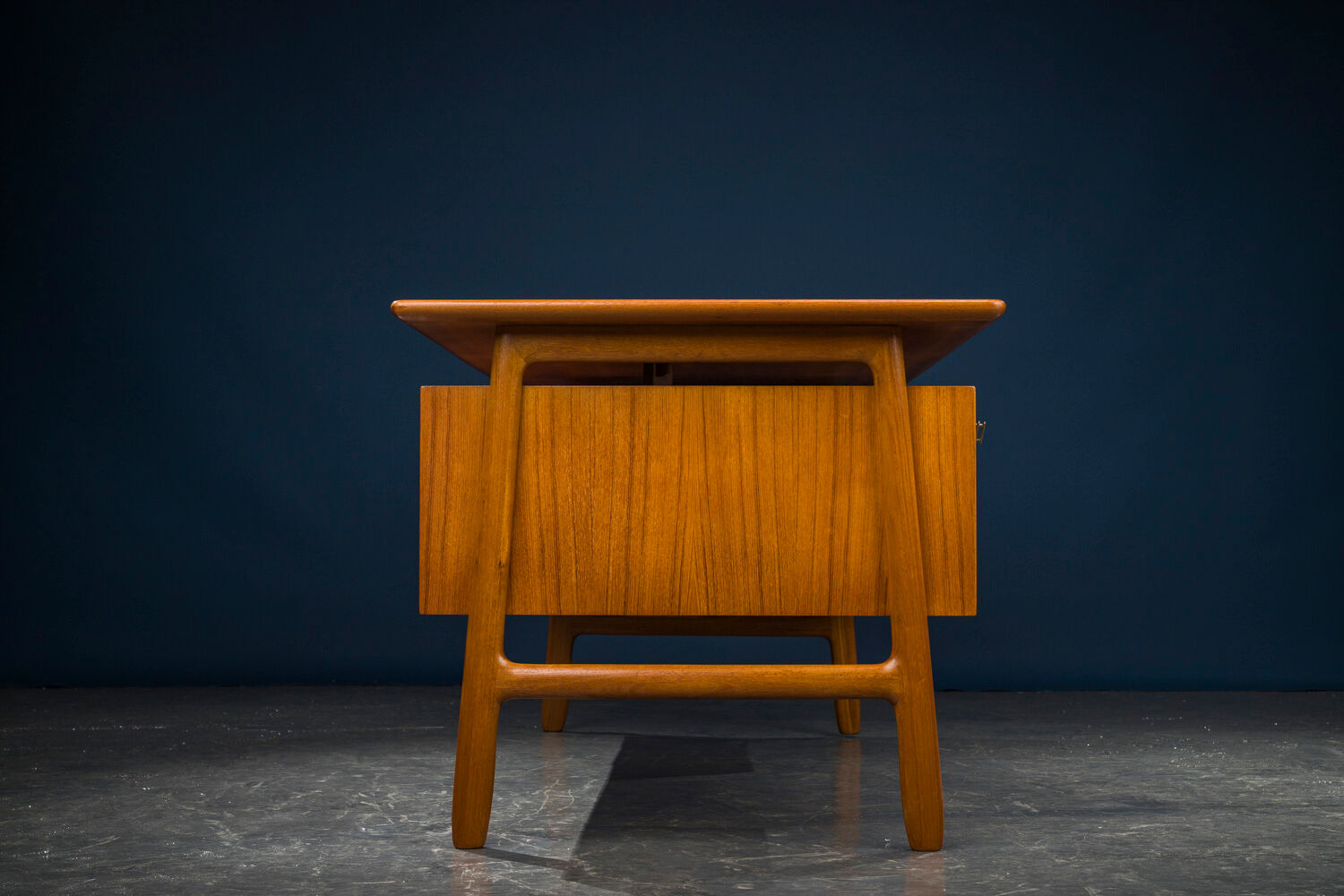 Mid-Century teak model 75 desk from Omann Jun, 1960s