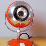Space age eyeball lamp orange 70s