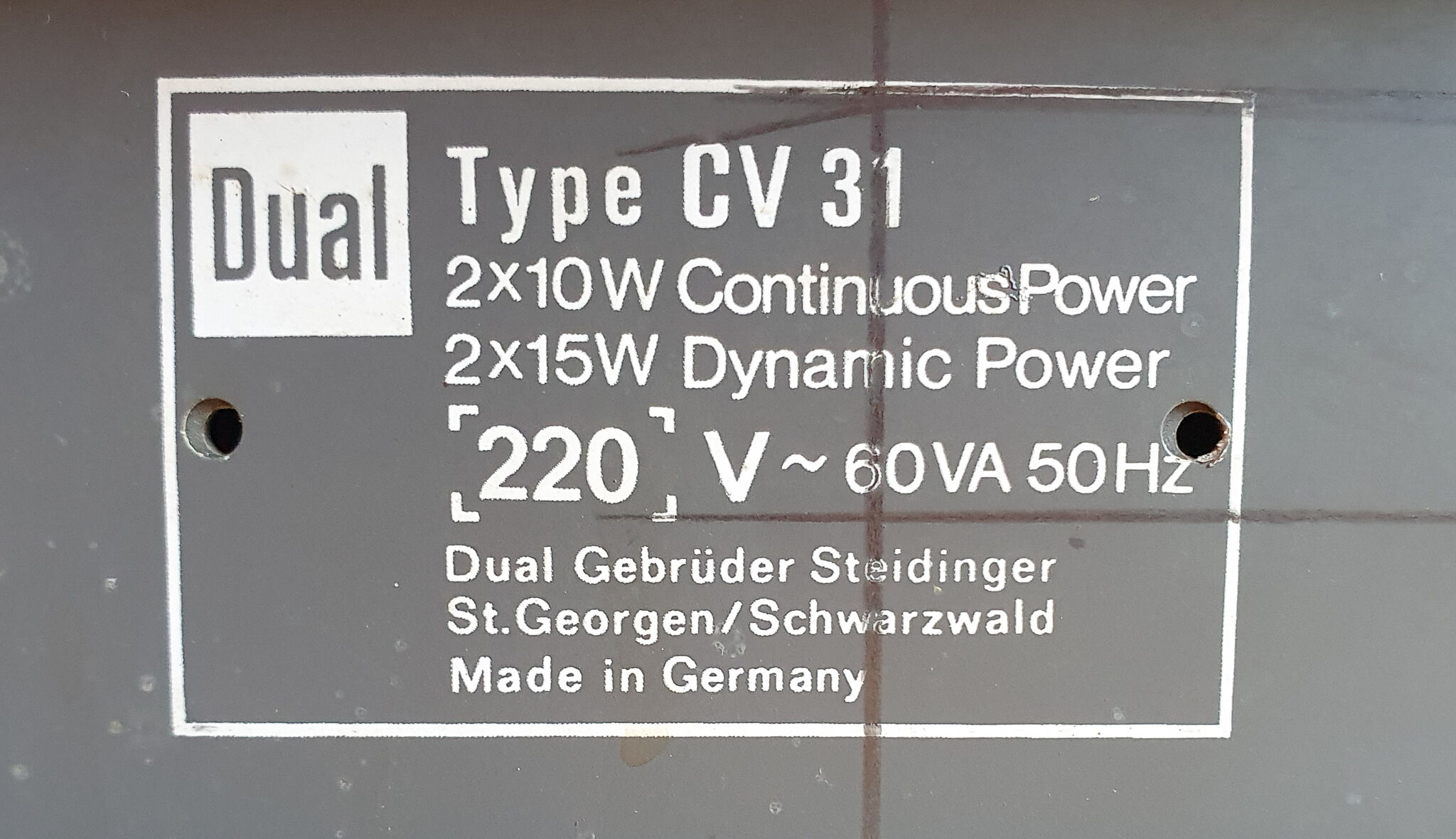 Dual CV31 - 70s