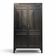 Armoire parisienne art déco noire rénovée penderie 