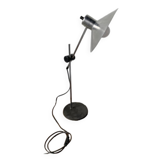 Articulated desk lamp in chrome metal
