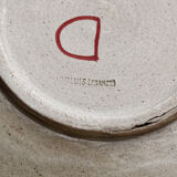 Plate in earthenware - rooster- Warluis France