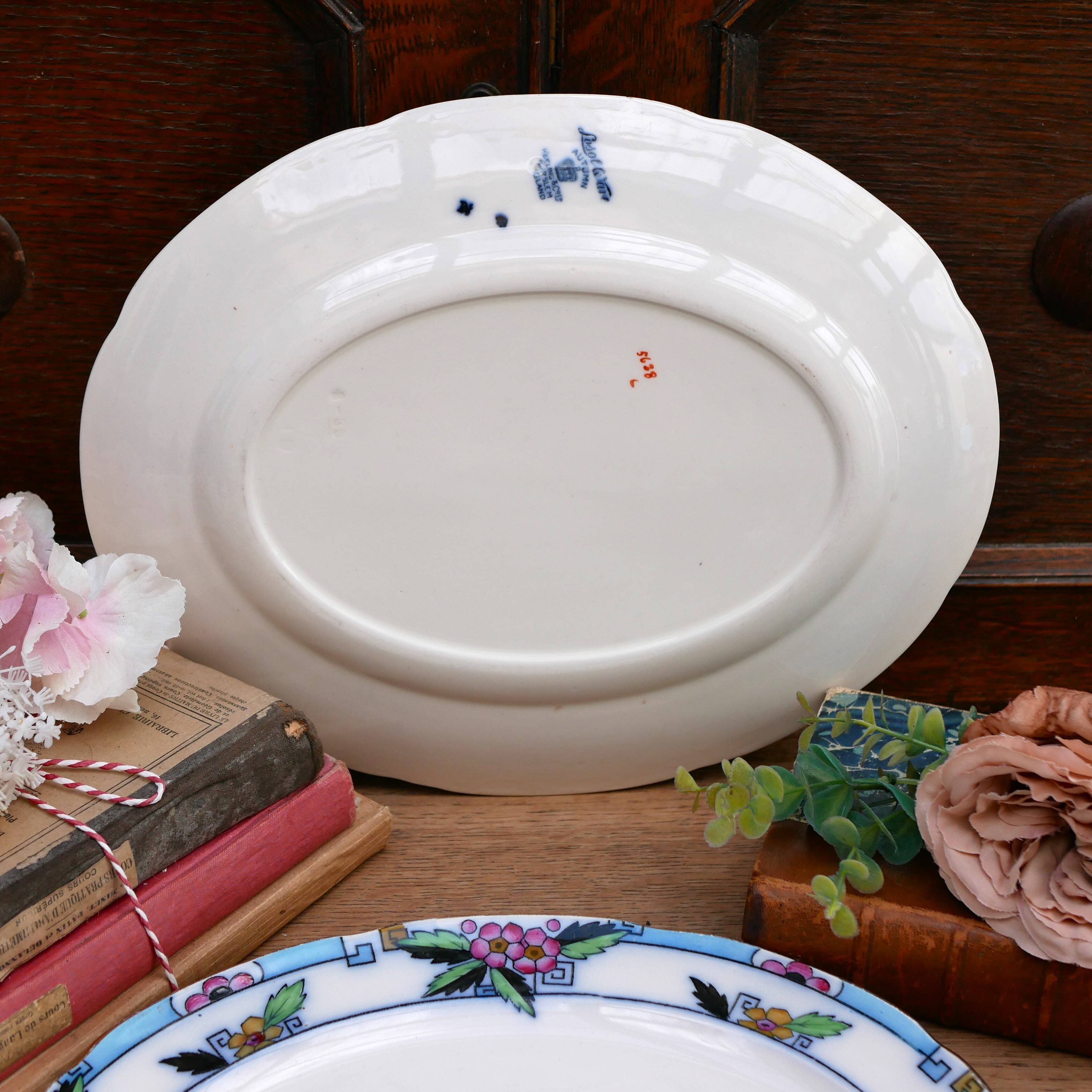 Two Art Deco trays by Losol Ware, large and medium size.