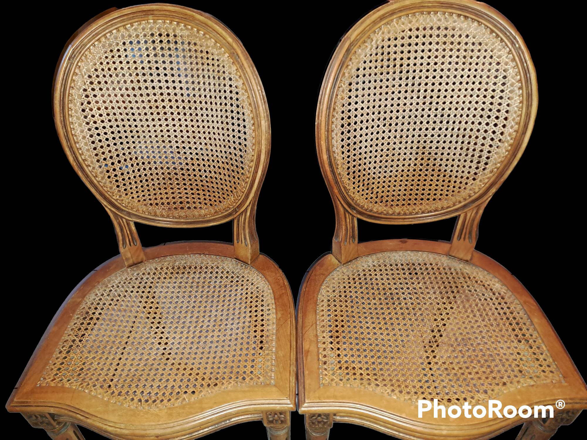 2 chairs from the Louis XVI period