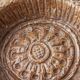 1970s Brown Textured Ceramic Ashtray from Aleluia
