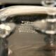 Large crystal beer or dessert glasses, 2 heights