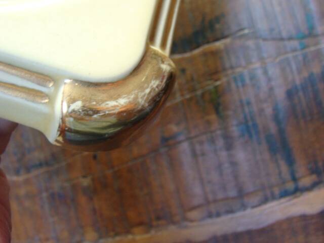 Art Deco ceramic coaster/bottle holder