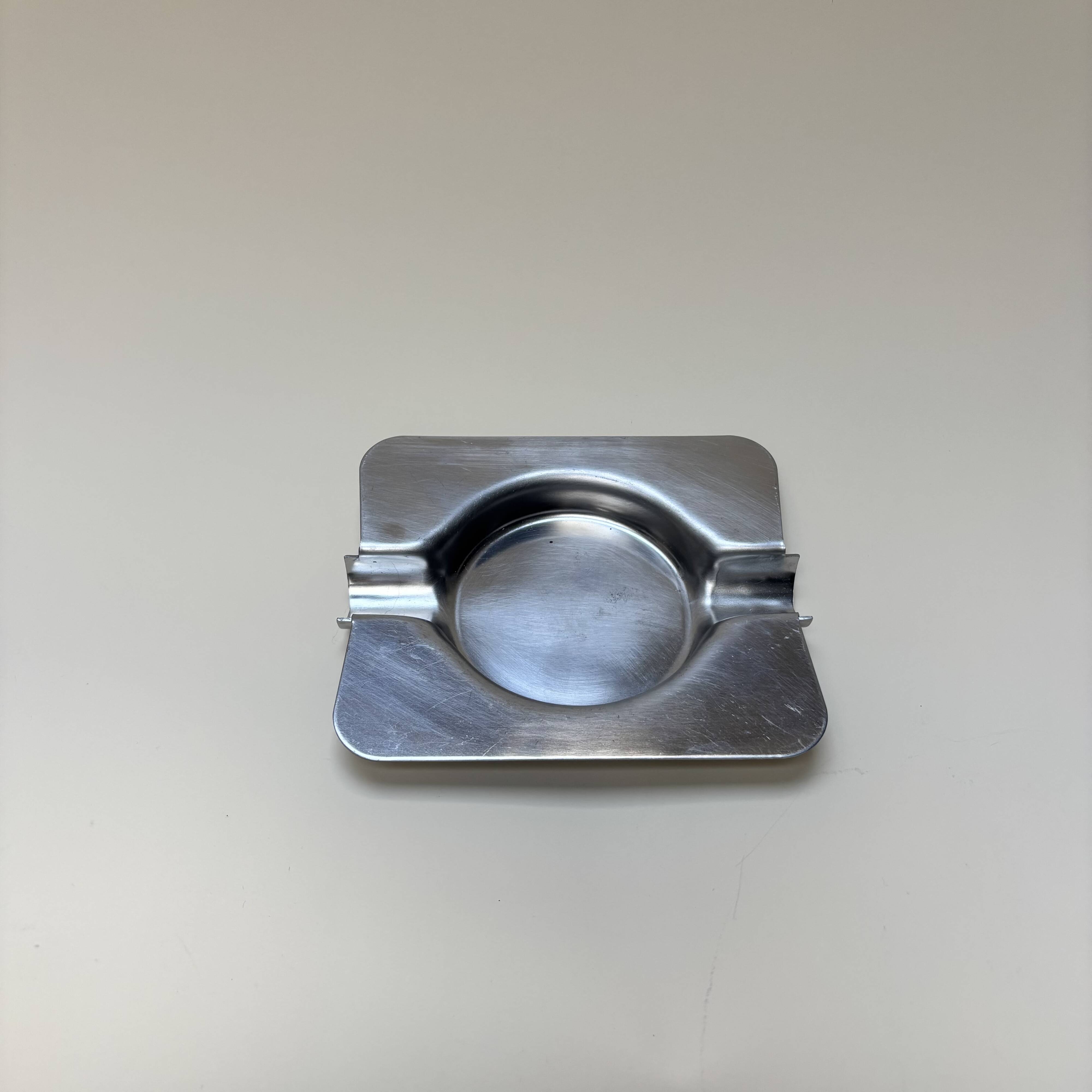 Vintage stainless steel ashtray