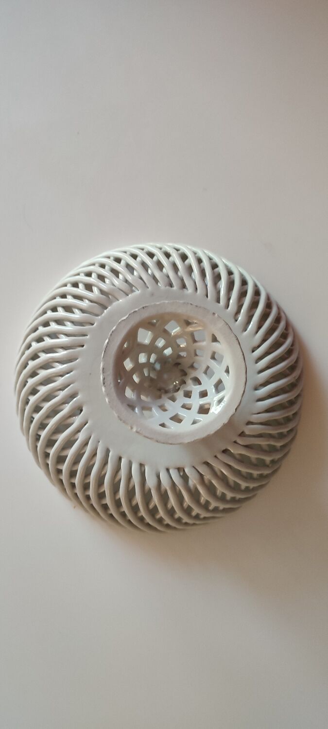 Braided ceramic basket