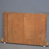 Victorian wall mirror in gilded wood 107x83cm