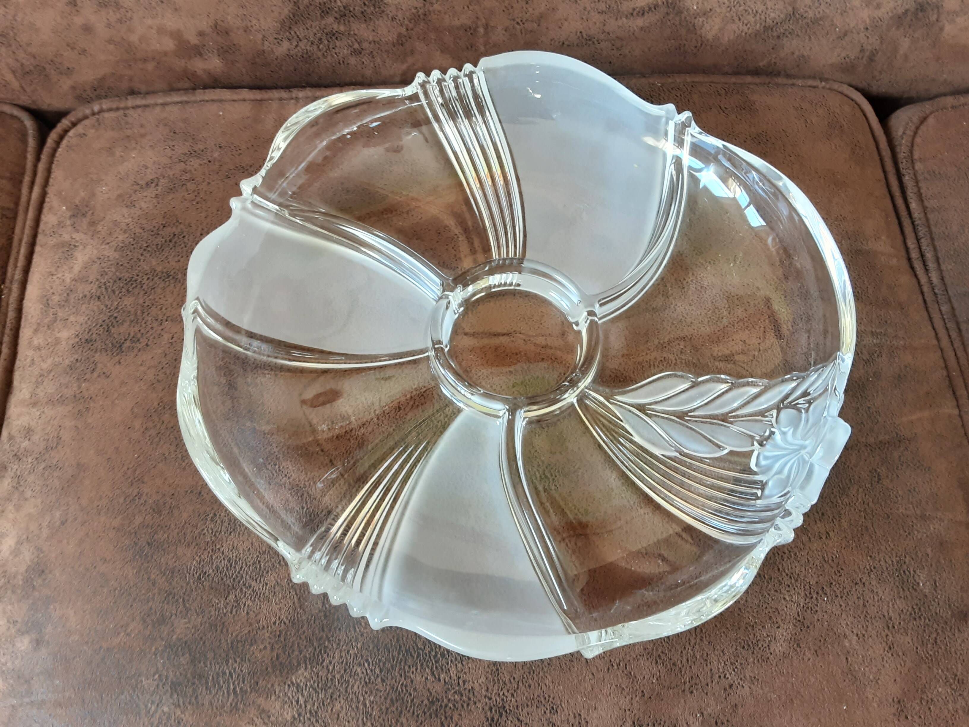 Original crystal compartment dish