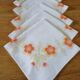 5 old napkins