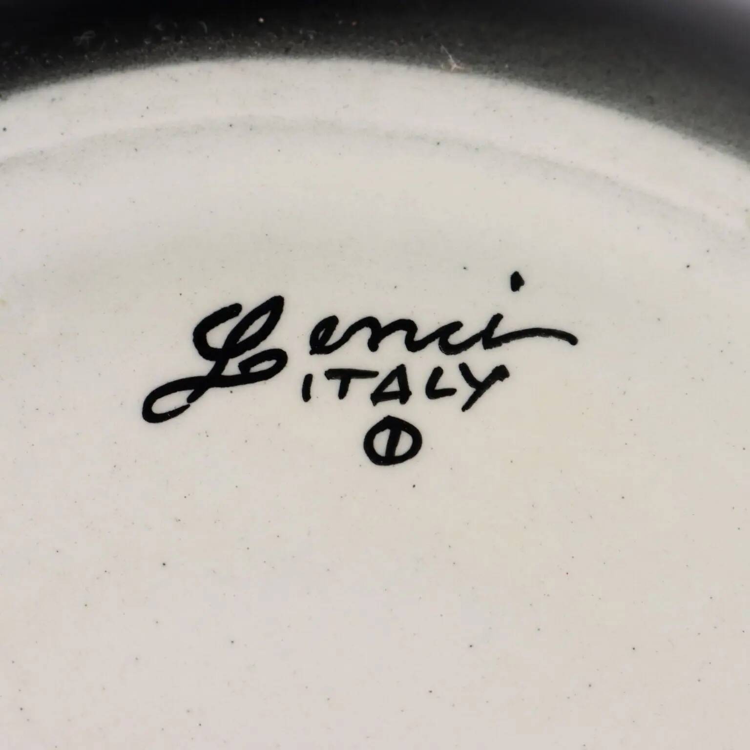 Bol vintage des années 1940 D. Lenci Cogno en céramique, Italie