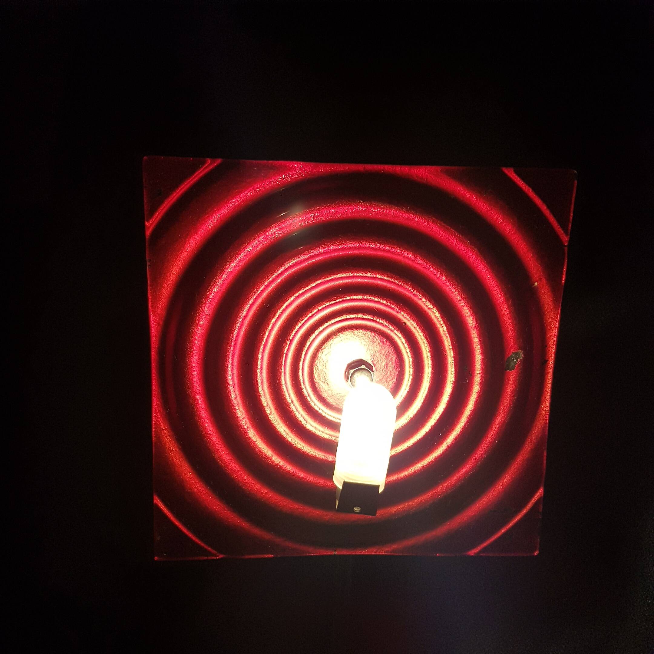 Late 70's psychedelic style reflective lamp