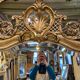 Golden mirror Napoleon III 190x113cm