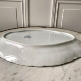 Oval iron clay dish K&G Lunéville model "Angèle" late 19th century