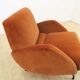 Fauteuil en velours Janusz Rozanski, années 1950